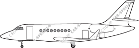 Dassault Aviation Falcon 2000LXS, à partir de 2003