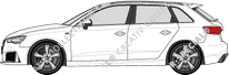 Audi RS3 Sportback Station wagon, 2015–2016