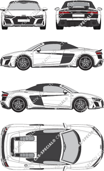 Audi R8 Spyder V10, Spyder, 2 Doors (2019)