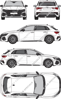 Audi RS3 Sportback break, actuel (depuis 2021) (Audi_157)