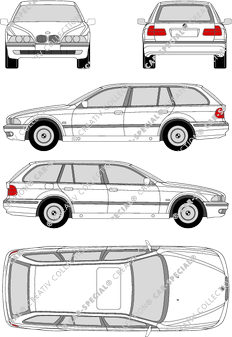 BMW 5er Touring Station wagon, 1997–2004 (BMW_014)