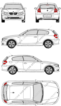 BMW 1er Hayon, 2007–2012 (BMW_053)