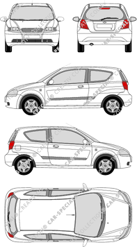Chevrolet Kalos Kombilimousine, 2005–2011 (Chev_015)