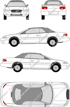 Chrysler Stratus Convertible, 1996–2001 (Chry_006)
