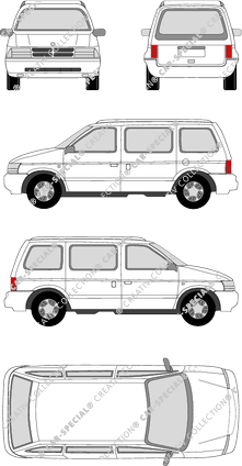 Chrysler Voyager break, 1991–1995 (Chry_008)