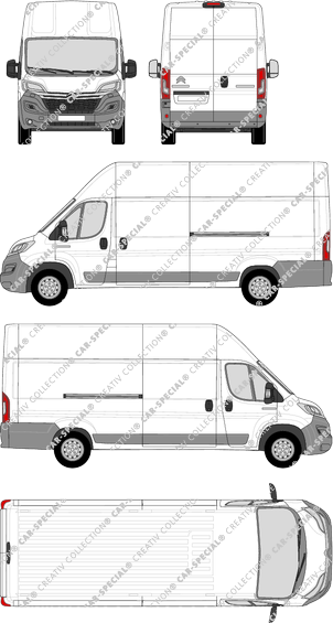 Citroën Jumper, van/transporter, L4H3, Rear Wing Doors, 2 Sliding Doors (2014)