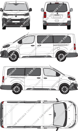 Citroën Jumpy, microbús, XL, Rear Flap, 2 Sliding Doors (2024)