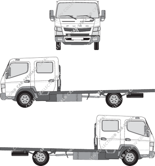 Mitsubishi FUSO Canter Chassis for superstructures, 2012–2021 (FUSO_003)