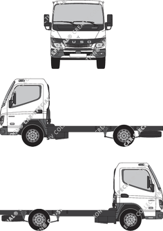 Mitsubishi FUSO Canter Chassis for superstructures, current (since 2021) (FUSO_004)