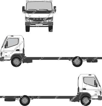 Mitsubishi FUSO Canter Chassis for superstructures, current (since 2021) (FUSO_005)