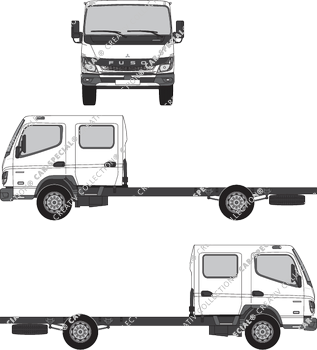 Mitsubishi FUSO Canter Chassis for superstructures, current (since 2021) (FUSO_006)