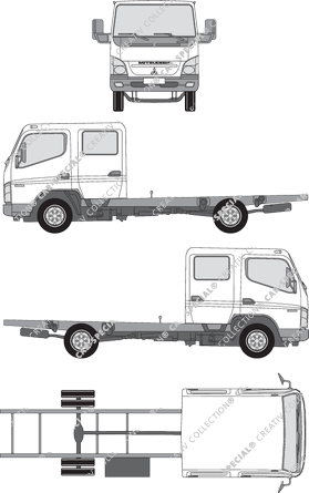 Mitsubishi FUSO Canter Chassis for superstructures, 2006–2012 (FUSO_010)