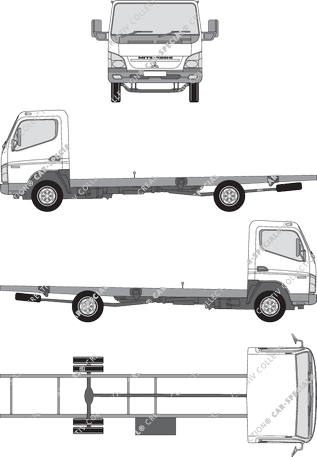 Mitsubishi FUSO Canter Chassis for superstructures, 2006–2012 (FUSO_011)