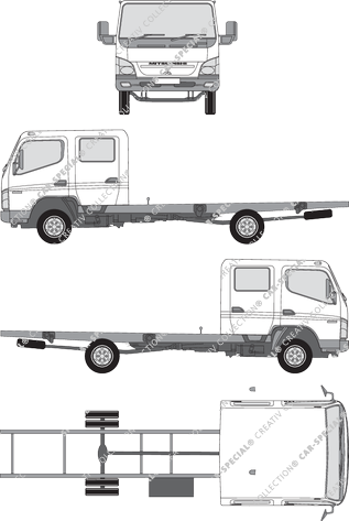 Mitsubishi FUSO Canter Châssis pour superstructures, 2006–2012 (FUSO_012)