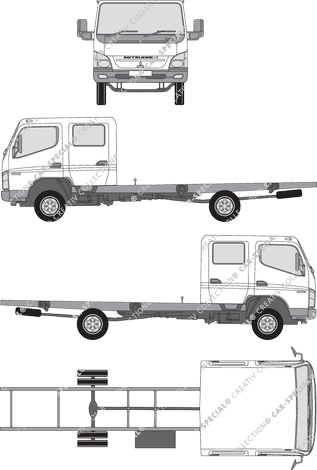 Mitsubishi FUSO Canter Châssis pour superstructures, 2006–2012 (FUSO_013)