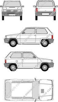 Fiat Panda Kombilimousine, 1986–2003 (Fiat_013)