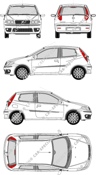 Fiat Punto Kombilimousine, 2007–2009 (Fiat_206)