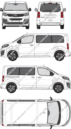 Fiat E-Ulysse, Van, Rear Flap, 1 Sliding Door (2022)