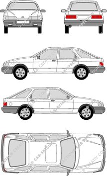 Ford Sierra Hatchback, 1987–1990 (Ford_042)