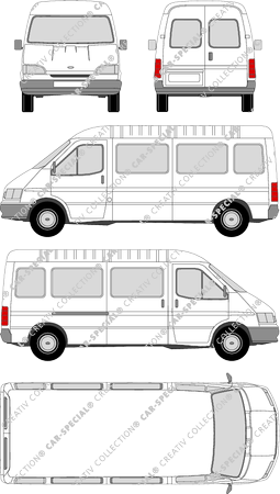 Ford Transit minibus, 1994–2000 (Ford_049)