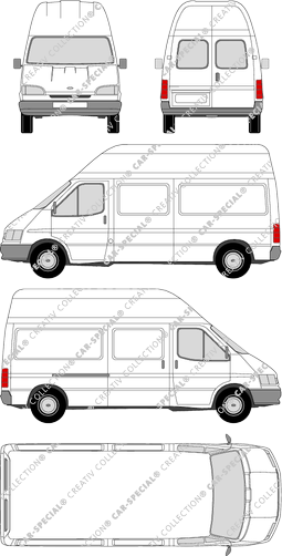 Ford Transit fourgon, 1994–2000 (Ford_051)