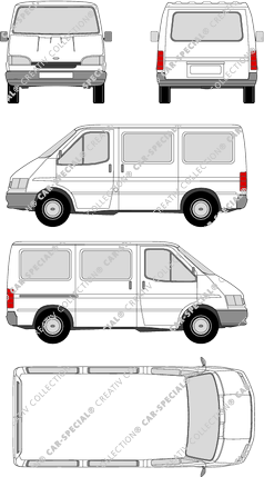 Ford Transit minibus, 1994–2000 (Ford_055)