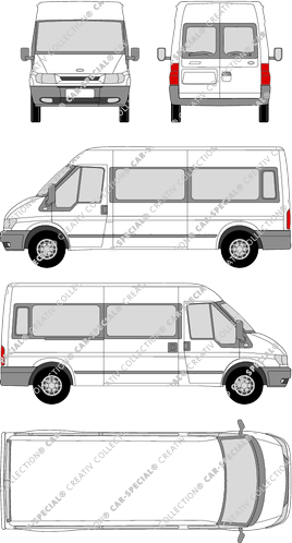 Ford Transit minibus, 2000–2006 (Ford_076)