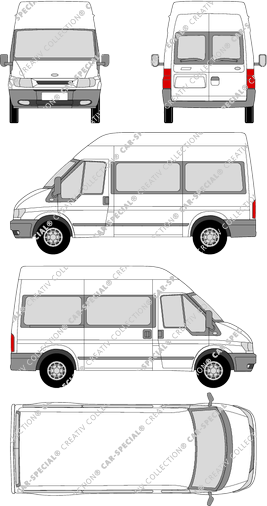 Ford Transit minibus, 2000–2006 (Ford_077)