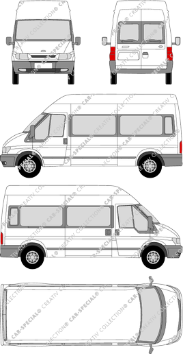 Ford Transit minibus, 2000–2006 (Ford_078)