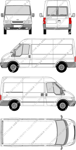 Ford Transit van/transporter, 2000–2006 (Ford_079)