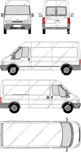 Ford Transit van/transporter, 2000–2006 (Ford_080)