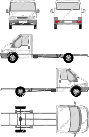 Ford Transit Chassis for superstructures, 2000–2006 (Ford_086)