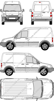 Ford Transit Connect fourgon, 2006–2009 (Ford_169)