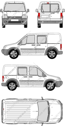 Ford Transit Connect fourgon, 2006–2009 (Ford_188)
