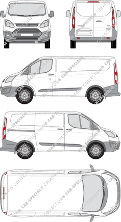 Ford Transit Custom van/transporter, 2012–2018 (Ford_270)