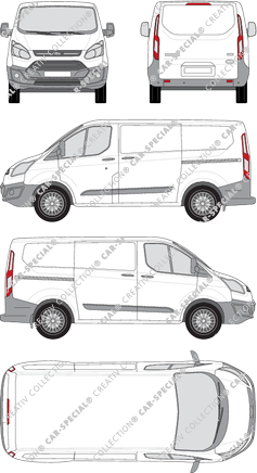 Ford Transit Custom van/transporter, 2012–2018 (Ford_273)