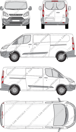 Ford Transit Custom van/transporter, 2012–2018 (Ford_283)