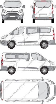 Ford Transit Custom minibus, 2012–2018 (Ford_297)