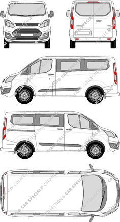 Ford Tourneo Custom microbús, 2012–2018 (Ford_303)