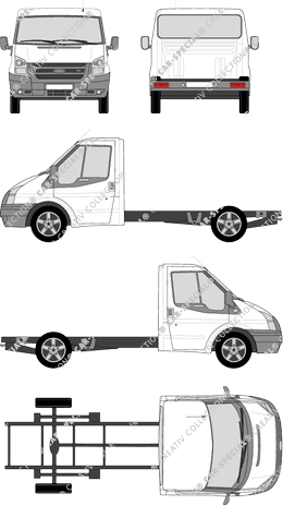 Ford Transit Chassis for superstructures, 2006–2014 (Ford_313)