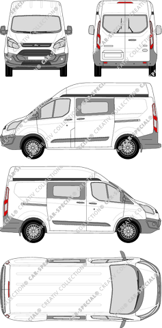 Ford Transit Custom van/transporter, 2012–2018 (Ford_336)