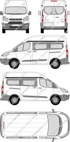Ford Transit Custom camionnette, 2012–2018 (Ford_342)