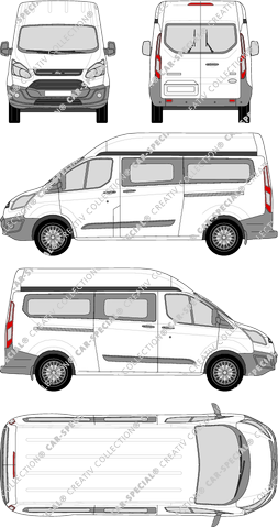 Ford Transit Custom minibus, 2012–2018 (Ford_344)