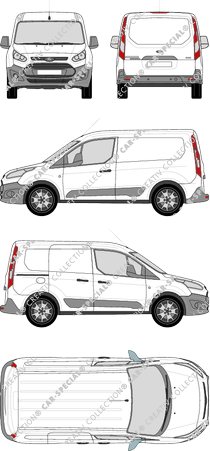 Ford Transit Connect fourgon, 2013–2018 (Ford_351)