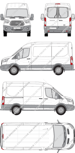 Ford Transit fourgon, 2014–2019 (Ford_385)