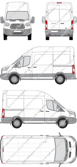 Ford Transit van/transporter, 2014–2019 (Ford_388)