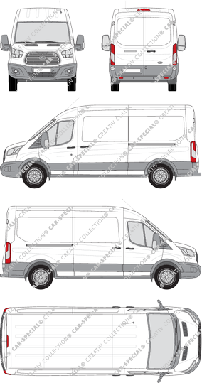Ford Transit van/transporter, 2014–2019 (Ford_392)