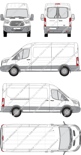 Ford Transit van/transporter, 2014–2019 (Ford_393)