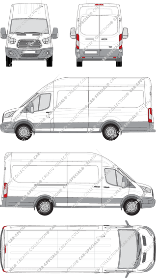 Ford Transit van/transporter, 2014–2019 (Ford_399)