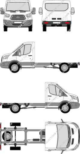 Ford Transit Chassis for superstructures, 2014–2019 (Ford_428)